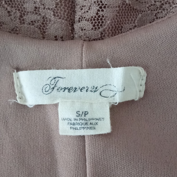 Strapless Tan Lace Overlay Mini Dress Size Small - Picture 8 of 16